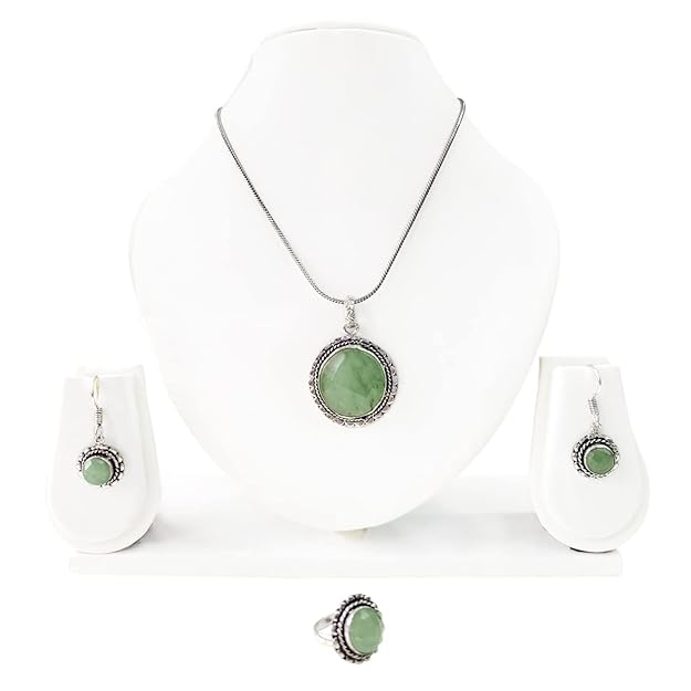 Green Aventurine Jewellery Set