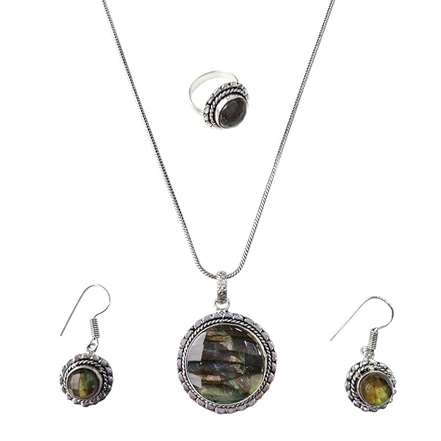 Labradorite Crystal Jewellery Set