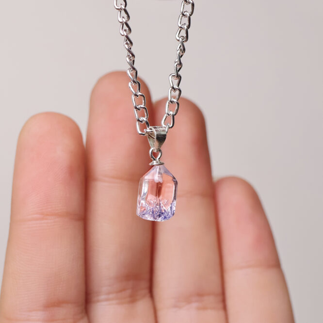 Dumortierite Pendant In Silver