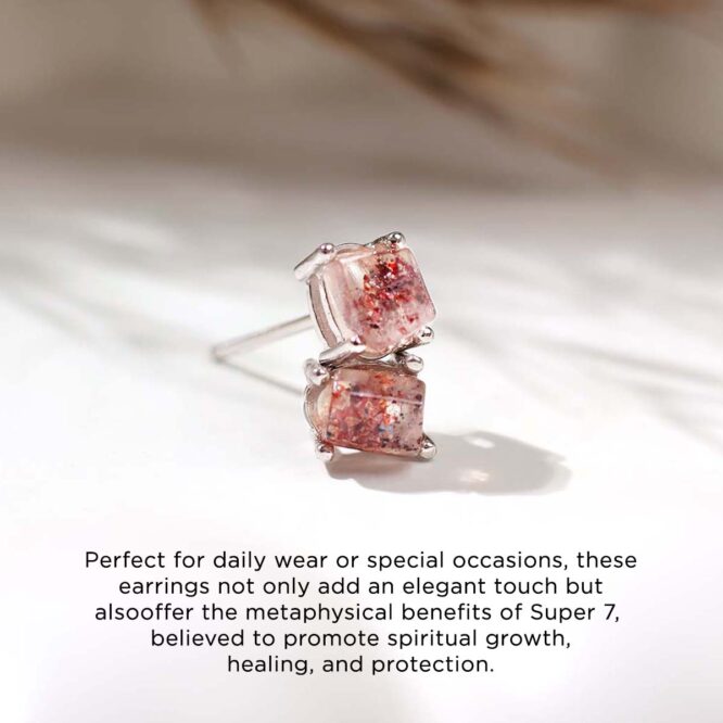 Super 7 Stud Earring In Silver
