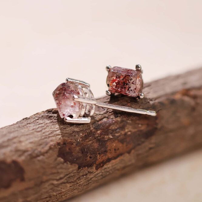 Super 7 Stud Earring In Silver