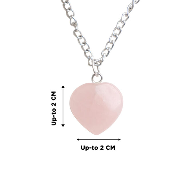 Rose Quartz Mini Heart Pendant