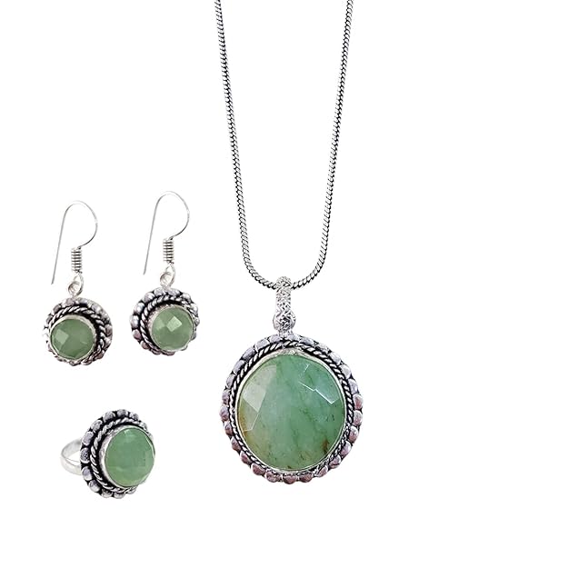 Green Aventurine Jewellery Set