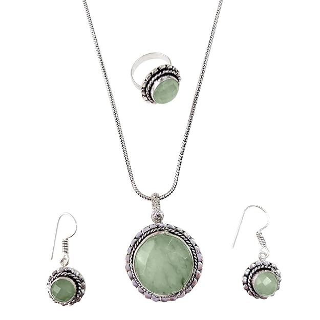 Green Aventurine Jewellery Set