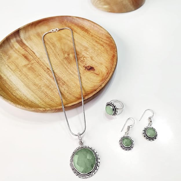 Green Aventurine Jewellery Set