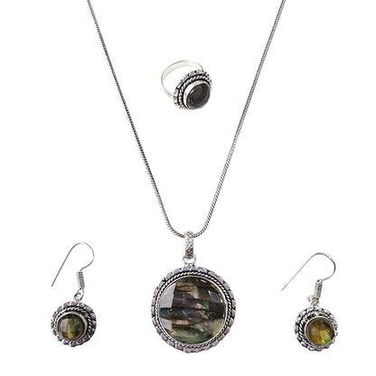 Labradorite Crystal Jewellery Set