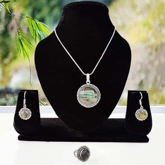Labradorite Crystal Jewellery Set