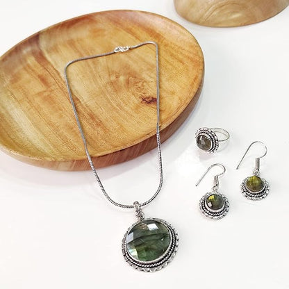 Labradorite Crystal Jewellery Set