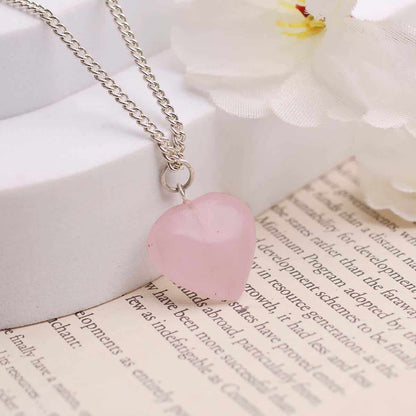Rose Quartz Mini Heart Pendant