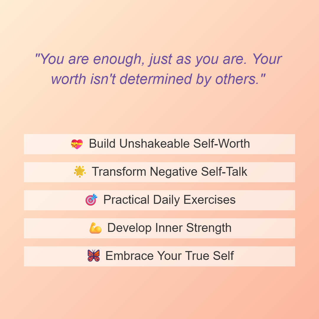 YOU ARE ENOUGH: A Complete Guide to Self-Love &amp; Inner Healing - Transform Your Life in 10 Powerful Chapters