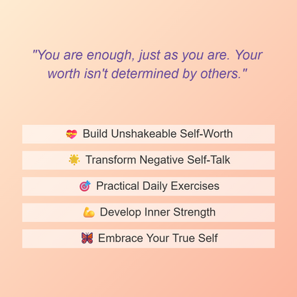 YOU ARE ENOUGH: A Complete Guide to Self-Love &amp; Inner Healing - Transform Your Life in 10 Powerful Chapters