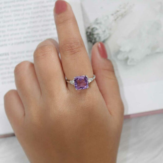 Amethyst 925 Sterling Silver Ring