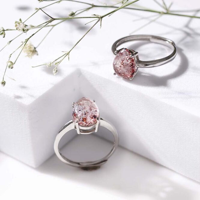 Cacoxenite Ring In Silver