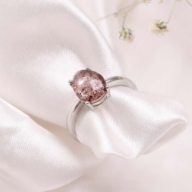 Cacoxenite Ring In Silver