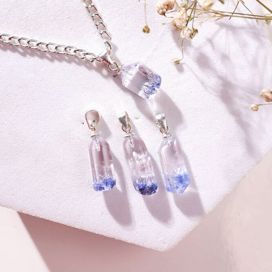 Dumortierite Pendant In Silver