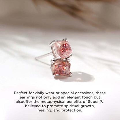 Super 7 Stud Earring In Silver