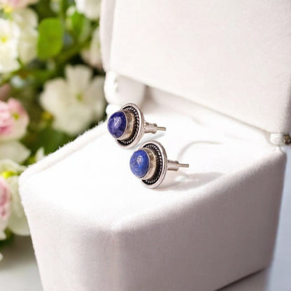 Lapis Stud Earrings