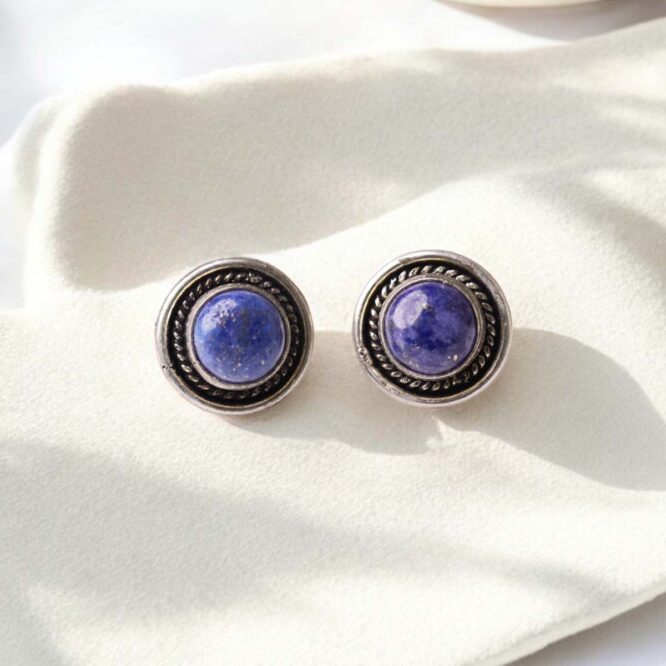 Lapis Stud Earrings