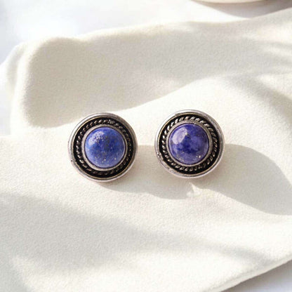 Lapis Stud Earrings
