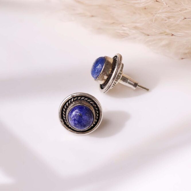 Lapis Stud Earrings