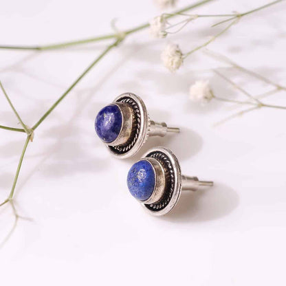 Lapis Stud Earrings