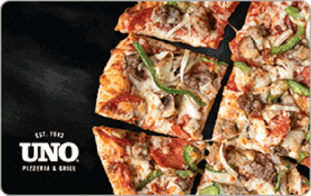 Uno's gift card